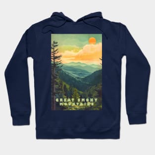 Great Smoky Mountains national park travel poster Hoodie